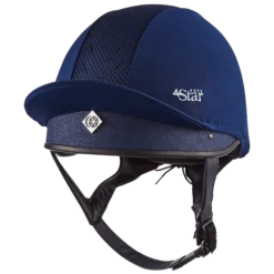 Charles Owen 4Star Skull Helmet -Equestrian Supplies Store 4Star Navy Web