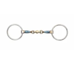 Shires Blue Sweet Iron Loose Ring With Lozenge Bit