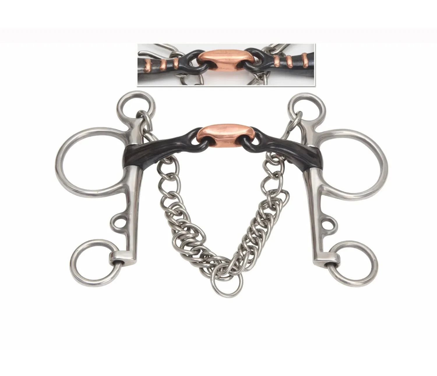 Shires Double Jointed Sweet Iron Pelham Bit 1 Shires Double Jointed Sweet Iron Pelham Bit