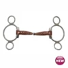 Metalab Leather Continental Gag Pinchless Snaffle Bit – 17mm
