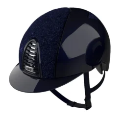 KEP Italia Chromo 2.0 Helmet -Equestrian Supplies Store Kep2pointOBluePolishwithBlueGlitterandGrid