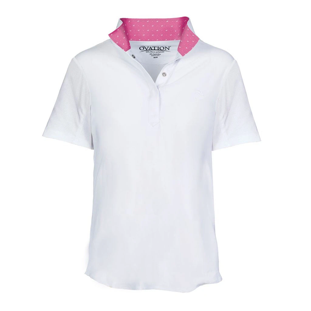 Ovation Ellie Tech Show Shirt - Childs Short Sleeve 3 Ovation Ellie Tech Show Shirt - Childs Short Sleeve - Image 3