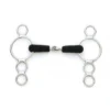 Stainless Steel Jointed Rubber Mouth 3-Ring Gag