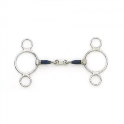 Blue Steel 2 Ring French Link Gag