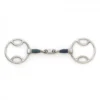 Blue Steel Loop Ring Jointed Oval Mouth Gag