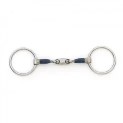 Blue Steel Oval Peanut Mouth Loose Ring