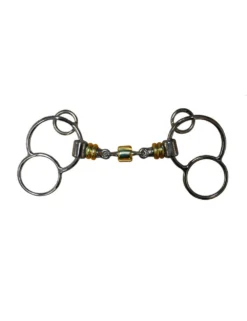 Jump'In German 3 Ring Bit With Rollers