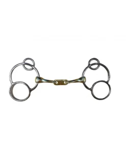 Jump'In Twisted French Link German 3 Ring Gag