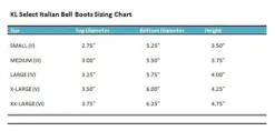 KL Select Slip-On Bell Boots For Horses -Equestrian Supplies Store klselect Bell Boot Size Chart
