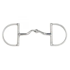 JP Korsteel Stainless Steel Jointed Port Hunter Dee Ring Snaffle Bit