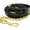Walsh Leather Lead With Chain