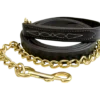 Walsh Fancy Stitch Leather Lead With Chain